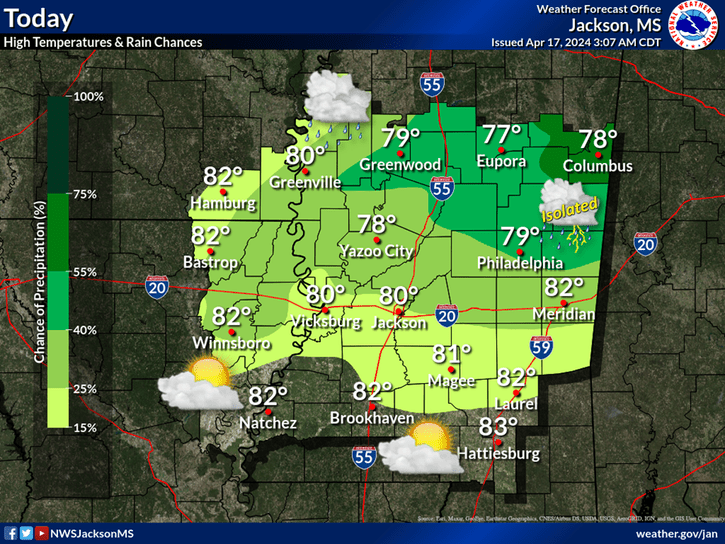 Wednesday Weather: Scattered Showers with Highs in the 70s - Darkhorse ...